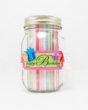Jar of Quotes, Gift for Niece, Happy Birthday, Embellished Mason Jar ...