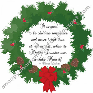 FREE DIGITAL STAMP ~ DICKENS CHRISTMAS QUOTE