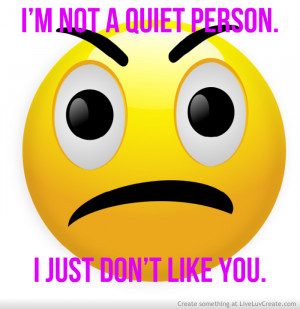 Im Not A Quiet Person