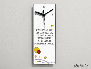The Little Prince Quotes -If you love a flower that lives on a star ...