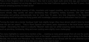 set about developing their paragliding holiday business. Dirk has been ...