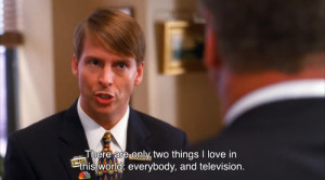 Kenneth Parcell (Kenneth the page) from 30 Rock. If only there's ...