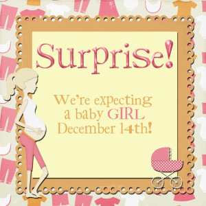 We are so excited to finally announce that we are expecting baby girl ...