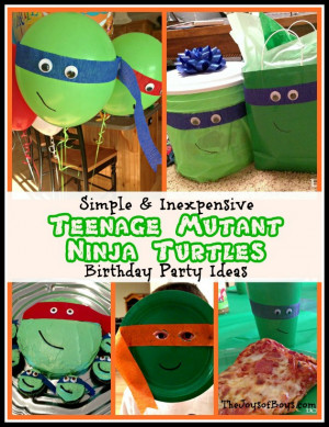 Teenage Mutant Ninja Turtles Birthday Ideas