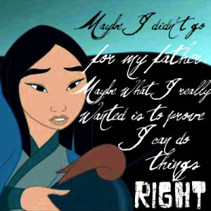 Princess Day#5: Best Mulan quote countdown (You have whole quote ...