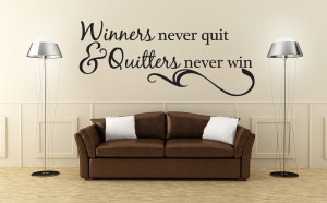 ... -Never-Quit-Vinyl-Wall-Quote-Decal-Sports-Inspirational-Saying-J244
