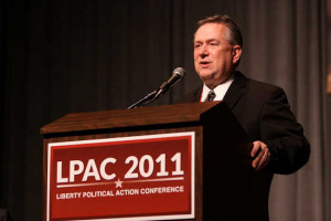 Steve Stockman speaking at LPAC 2011 in Reno, Nevada.