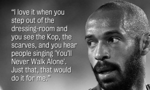 Thierry Henry on his respect for Liverpool FC