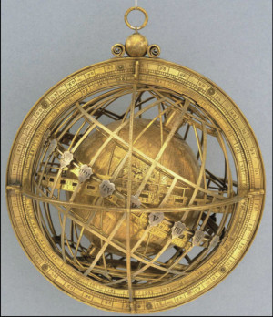 The Jagiellonian Clock, incorporating the Jagiellonian Globe, c.1510.