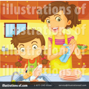 Washing Dishes Clipart 1140304 By Iimages Royalty Free Rf Stock ...