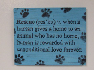 Pet Rescue Acrylic on Canvas by TheRescueMama on Etsy, $21.99