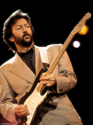 Rock god: Eric Clapton burst onto British music scene in the mid-'60's ...