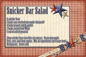 snicker bar salad