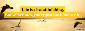 Beautiful Life Quotes Facebook Cover Photo