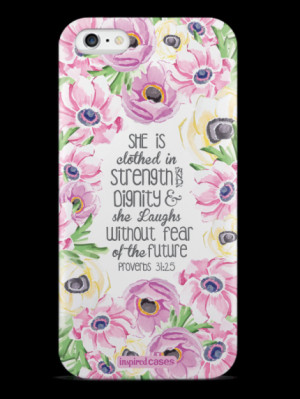 Home / Proverbs 31.25 - Bible Verse Quote Inspirational Design Case ...