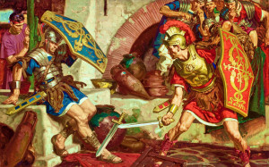 Fantasy - Warrior Painting Battle Sword Artistic Wallpaper