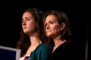 File:Karen Santorum and daughter Sarah Maria, Value Voters Summit 2011 ...