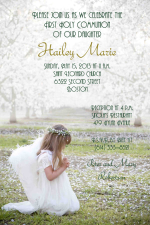 Tags: Girls First Holy Communion , Girl First Communion Invitations ...