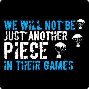 Just Another Piece Katniss Everdeen Quote T-Shirt (Sky & White)