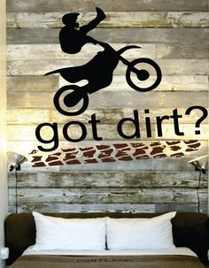 ... Motorcycle - Dirtbike Quote Got Dirt - Nursery- Boy or Girls room 30