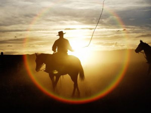 The Cowboy Blessing - cowboy rides at sunset - www ...