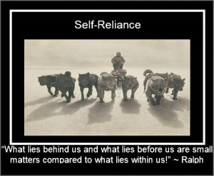 Self Reliance The Only Road