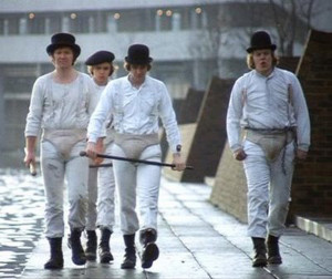 Alex & Dim are the key members of the Droogs. They dress similarly in ...