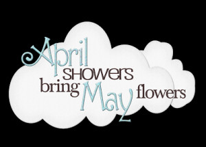... tears from last month will be enough help our April flowers grow