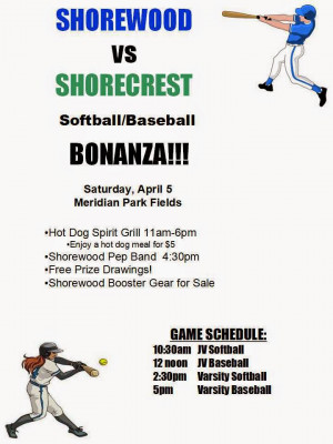 ... game: Shorewood vs Shorecrest softball and baseball bonanza Saturday