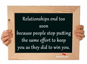 Effort, End, Life, People, Relationship, Relationships, Stop, Win