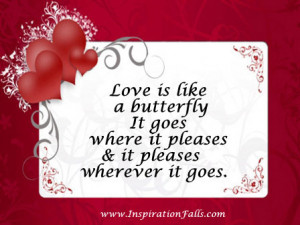 The best way to keep love is to give it wings…