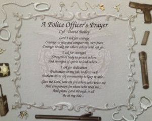 Police Officers Prayer Poem