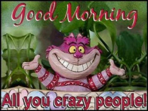 Good Morning all you crazy people!