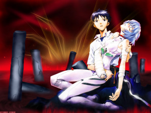... Sadamoto, Neon Genesis Evangelion, Rei Ayanami, Shinji Ikari Wallpaper