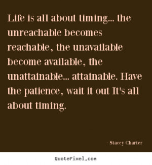 ... unattainable... attainable. Have the patience, wait it out It's all