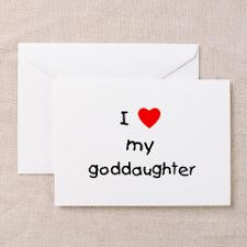 love my goddaughter Greeting Cards (Pk of 10 for