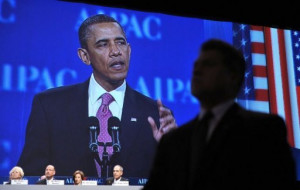 Barack Obama addresses the American Israel Public
