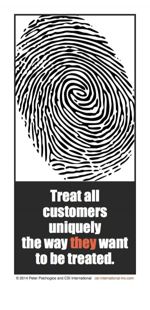 Platinum Rule: Treat all customers uniquely the way they want to be ...
