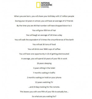 Human Life Statistics - National Geographic