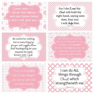 Printable Scripture Cards for Pregnancy and Labor