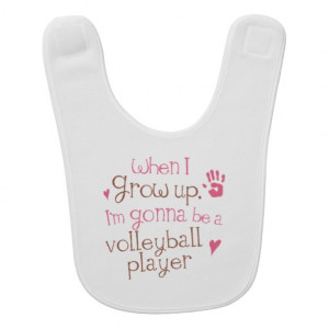 Future volleyball Player Baby Bib