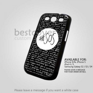 5SOS Quote Black Design For IPhone 4/4s 5 5s 5c And Samsung Galaxy