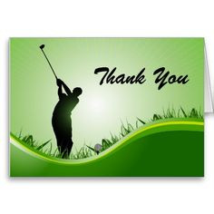 Thank You Man Golf Birthday Cards