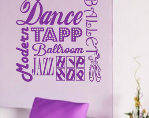 The Word Dance In Glitter Dance wall quotes words