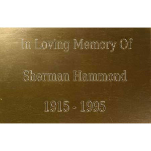 Engraved brass memorial plaques can be added to any of our benches for ...