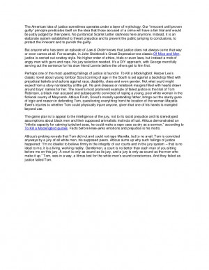 ... judgment and trial in Of Mice and Men and To Kill A Mockingbird quotes