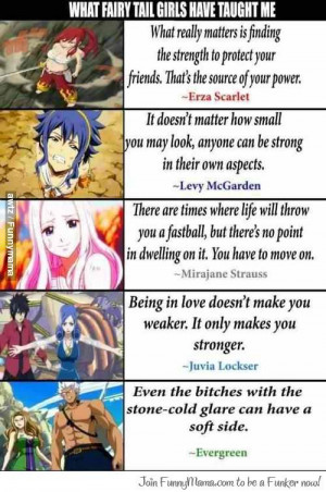 What Fairy Tail Girls have taught me