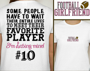 Football Girlfriend t-shirt Proud Football Girlfriend Shirt Sports Fan ...