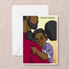 African American Father Daughter Greeting Cards