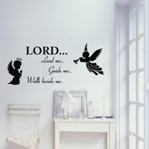 Quality Vinyl Black Wall Sticker Christian Quotes Living Room Bedroom